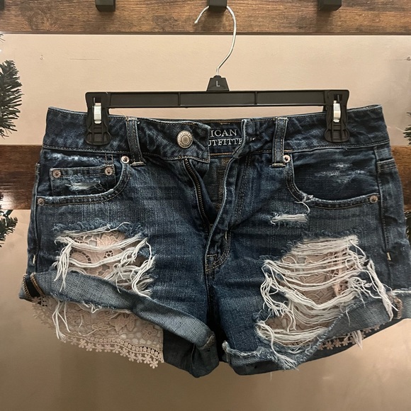 American Eagle hi rise shorts sz 4 - Picture 1 of 2